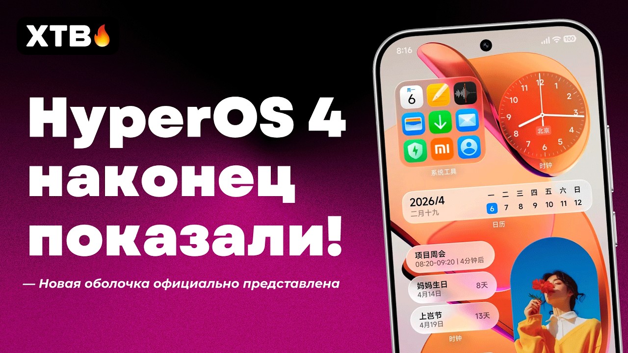 🔥HyperOS 4 Официально Представлена! // Новые Фишки, Liquid Glass и Список Устройств