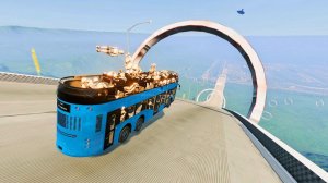Безумная гонка под уклон: максимум скорости, максимум разрушений🔥 | BeamNG.drive тест#14|  Мультики