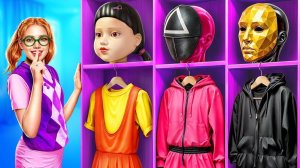 Из ботанши в ОГРОМНУЮ Куклу из Игры в кальмара! Игра в кальмара 3 в реальной жизни!