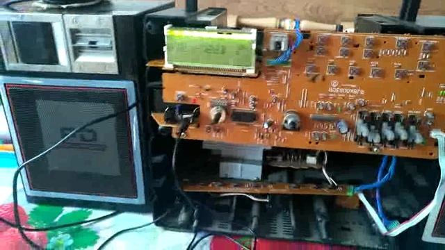 Panasonic RX-DT690 работа AUX 13.08.26