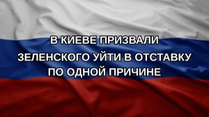 В Киеве призвали Зеленского уйти в отставку по одной причине