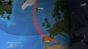NASA во время прямой трансляции солнечного затмения пользовалось картой с русским Крымом (но ещё не