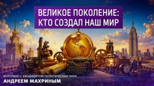 Великое поколение: кто создал наш мир. Интервью с кандидатом политических наук Андреем Махриным.