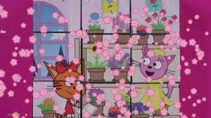 ТРИ КОТА - КАРАМЕЛЬКА И ЛАПОЧКА СОБИРАЕМ ПАЗЛЫ КУБИКИ THREE CATS