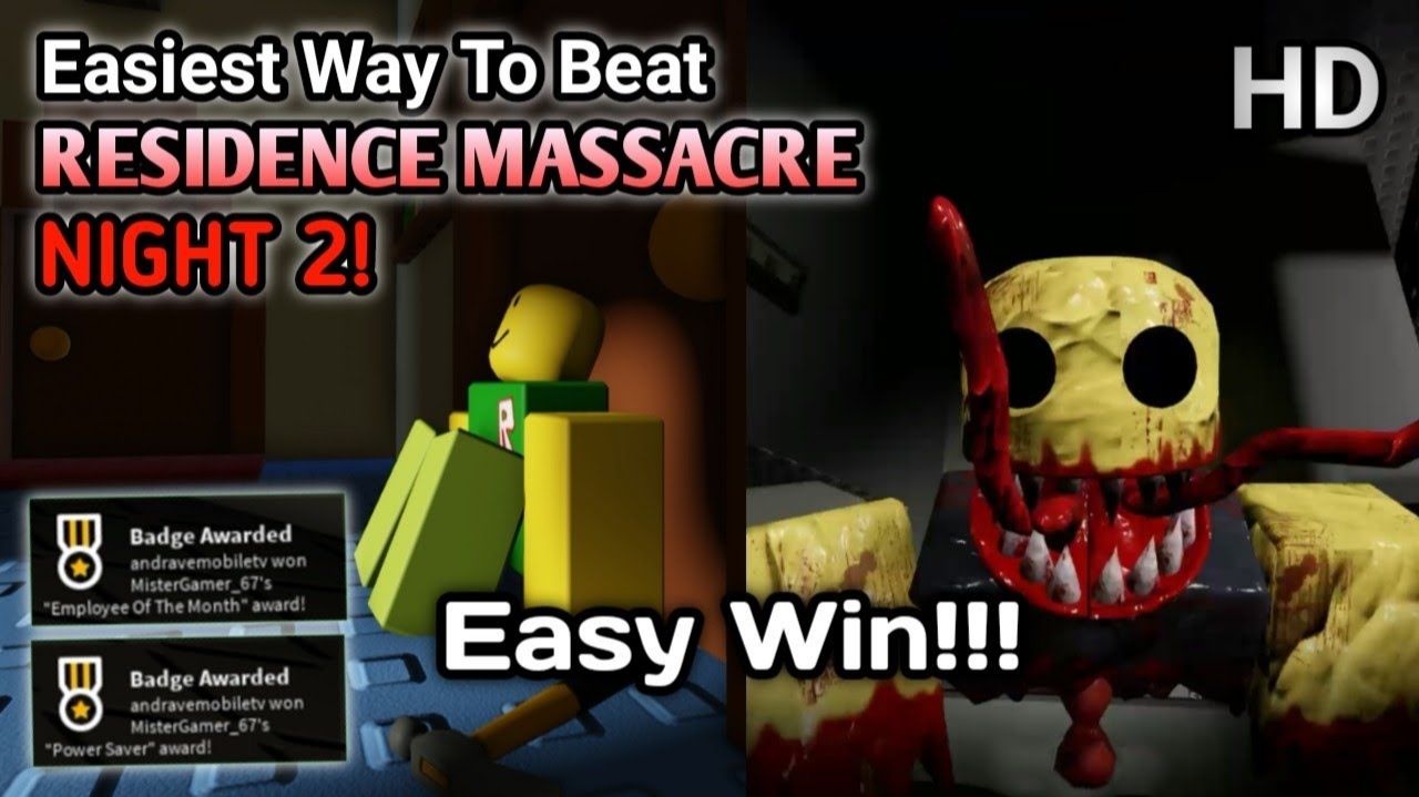 Residence Massacre Night 2 ДЕЙСТВИТЕЛЬНО ЛЕГКО ПРОЙДИТЕ!!!