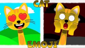 СПРУНКИ OC CAT EMOJI 🐱 1-Я И 2-Я ФАЗЫ! 😳 | МИЛЫЙ КОТ В СТИЛЕ SPRUNKI