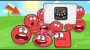 КРАСНЫЙ ШАРИК 4 ! 1000 КВАДРАТОВ ! Новая веселая Игра   ! Red ball 4 !