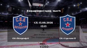 ХК «СКА Петергоф» 11 - ХК «СКА Стрельна» 12 | 15.08.2026