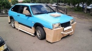 #1679.#ТЮНИНГ ИЗ КАРТОНА#ПРИКОЛЫ[HD](АВТО БЛОГ 2017)