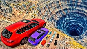 🔥 Большие и маленькие машины против Leap OF DEATH. Экстремальные аварии и разрушения🔥