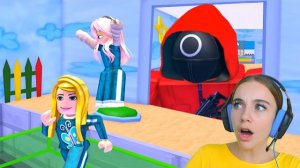 КОМАНДНЫЙ ПОБЕГ ИЗ ИГРЫ КАЛЬМАРА вместе С АЛЁНОЙ в ROBLOX!