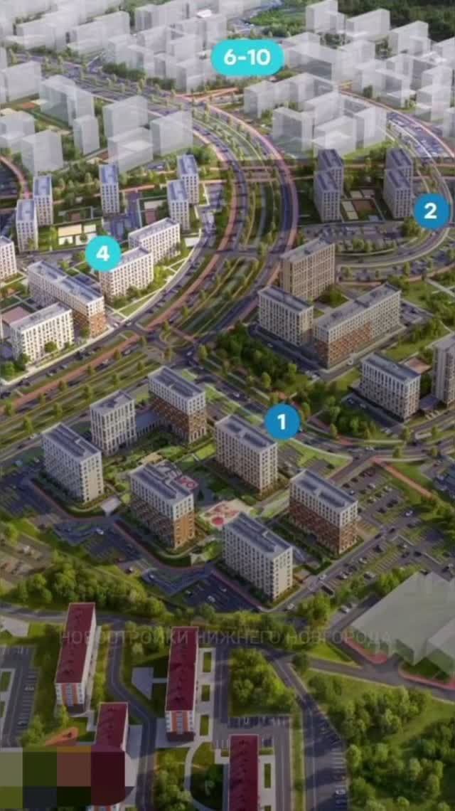 Строительство первой очереди ЖК 