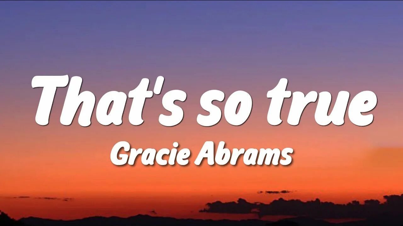 Gracie Abrams - That's So True (Live At The 2025 IHeartRadio Music Awards)