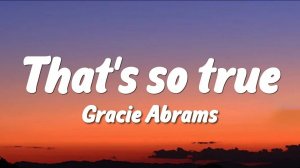 Gracie Abrams - That's So True (Live at the 2025 iHeartRadio Music Awards)
