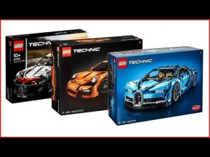 Подборка LEGO Technic: Bugatti Chiron 42083, Porsche 911 42056 и Porsche 42096 — Распаковка