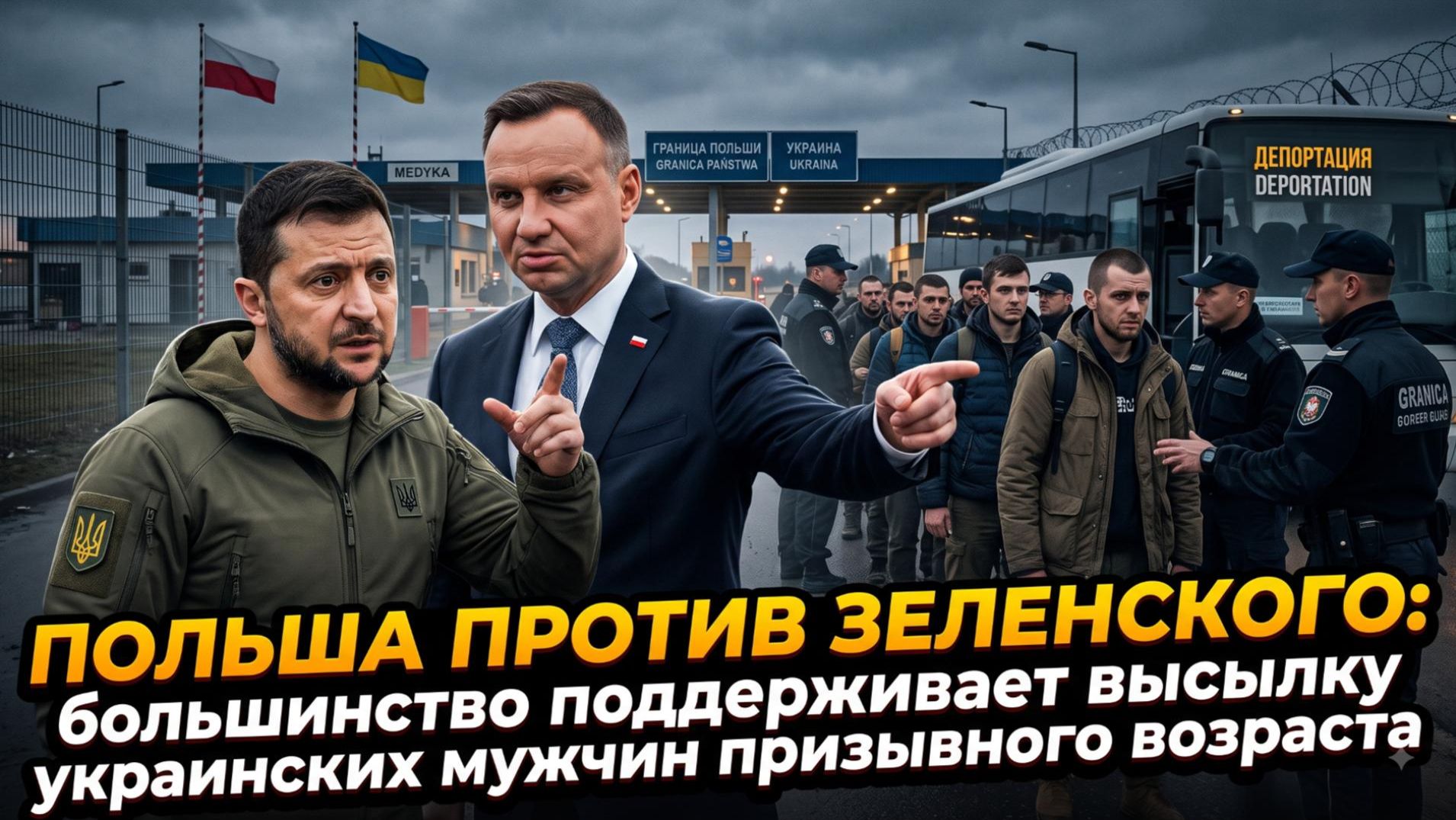 💔Польша против Зеленского: большинство поддерживает высылку украинских мужчин призывного возраста