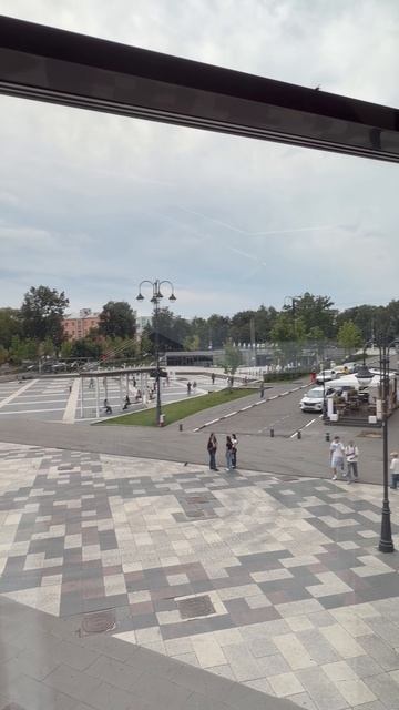 Панорамный момент: площадь Ногинска из окна городского кафе