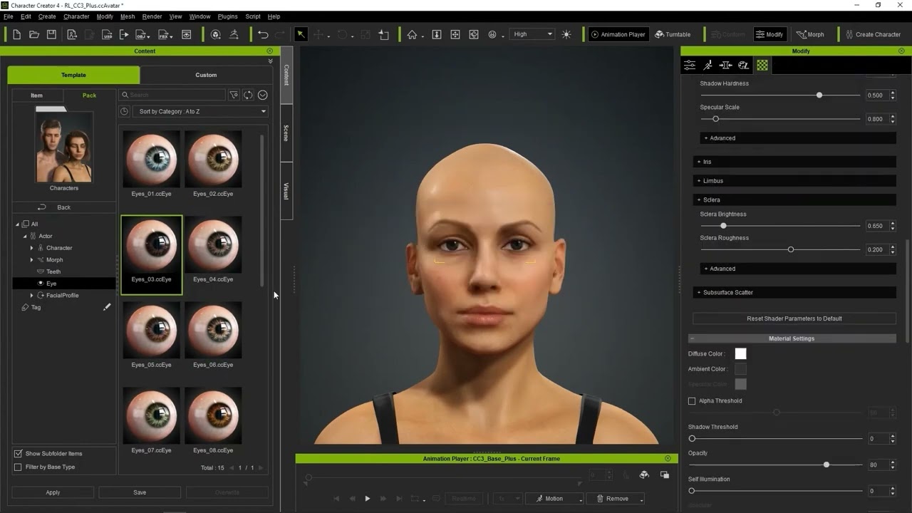 Учебное пособие по Character Creator 4. Начало работы с Character Creator 4