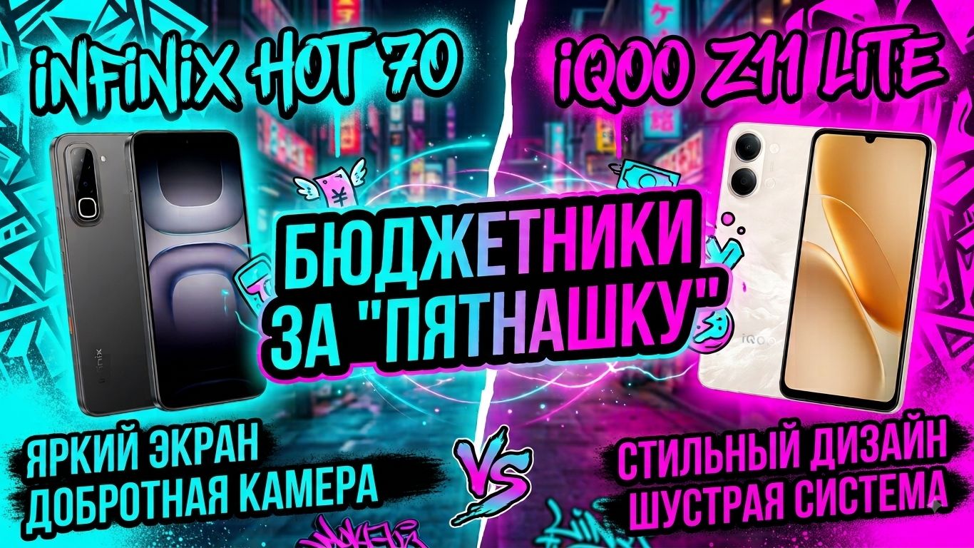 СРАВНЕНИЕ INFINIX HOT 70 И IQOO Z11 LITE | БЮДЖЕТНИКИ ЗА ПЯТНАШКУ
