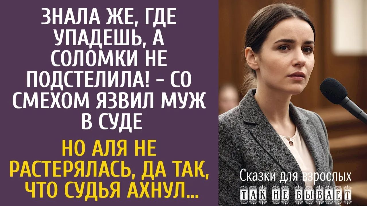 Истории из жизни Знала же, где упадешь, а соломки не подстелила! - со смехом язвил муж в суде…