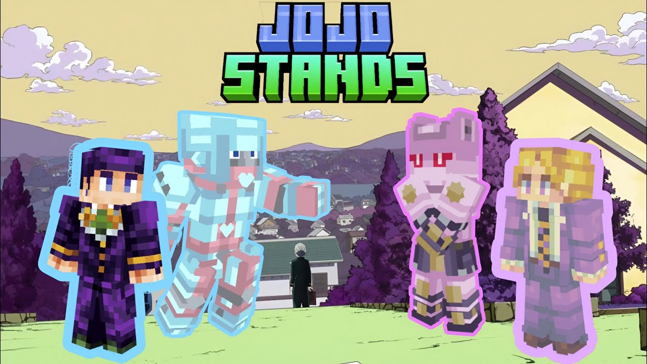 Подробный обзор Jojo стендов в Minecraft. Для майнкрафт bedrock. Мод stand disc 1.1.8