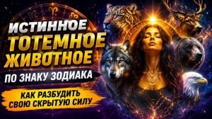 Истинное тотемное животное по знаку зодиака. Разбудите свою силу.