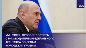 Мишустин проводит встречу с руководителем Федерального агентства по делам молодежи Гуровым