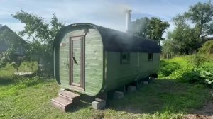 Баня бочка «Квадро» 5 метров с торцевым входом купить в Семёнове.