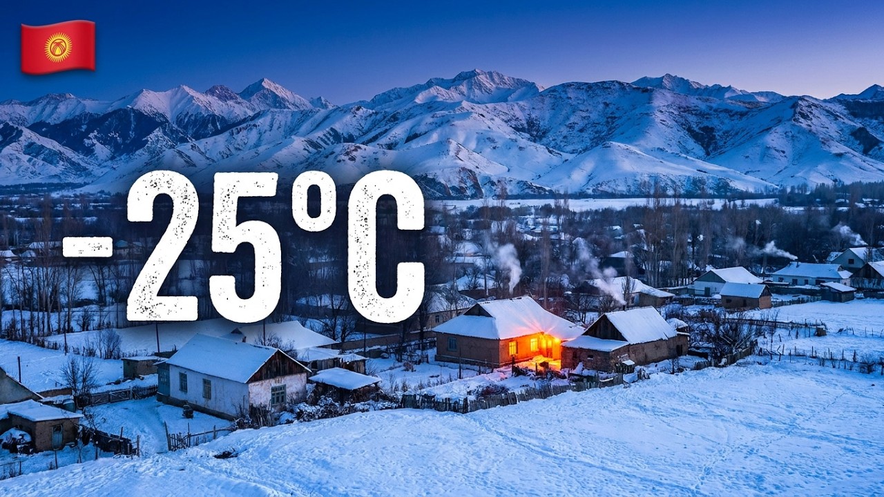 Life In Kyrgyzstan Village in Winter