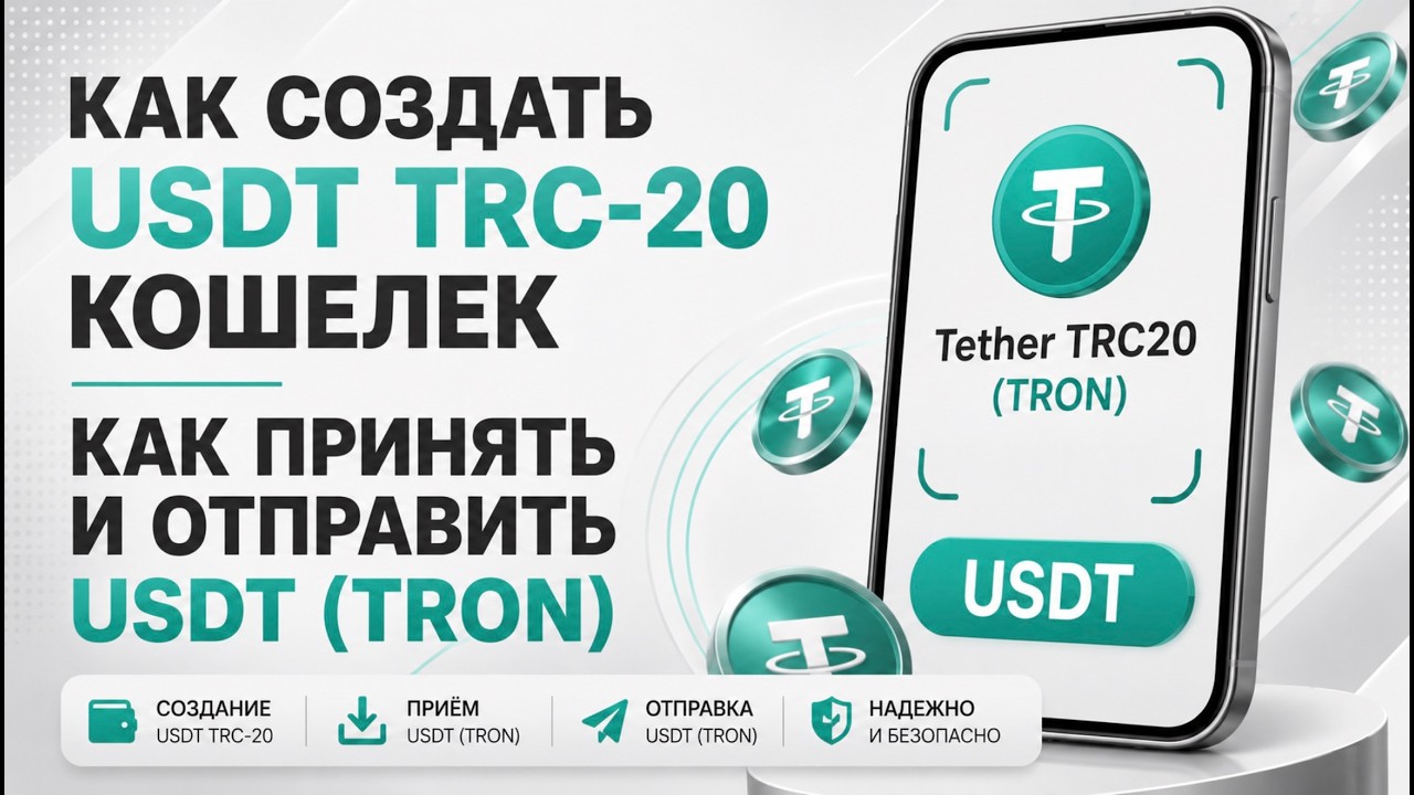 Как Создать USDT Кошелек / Как Принять USDT / Как Отправить USDT 2026