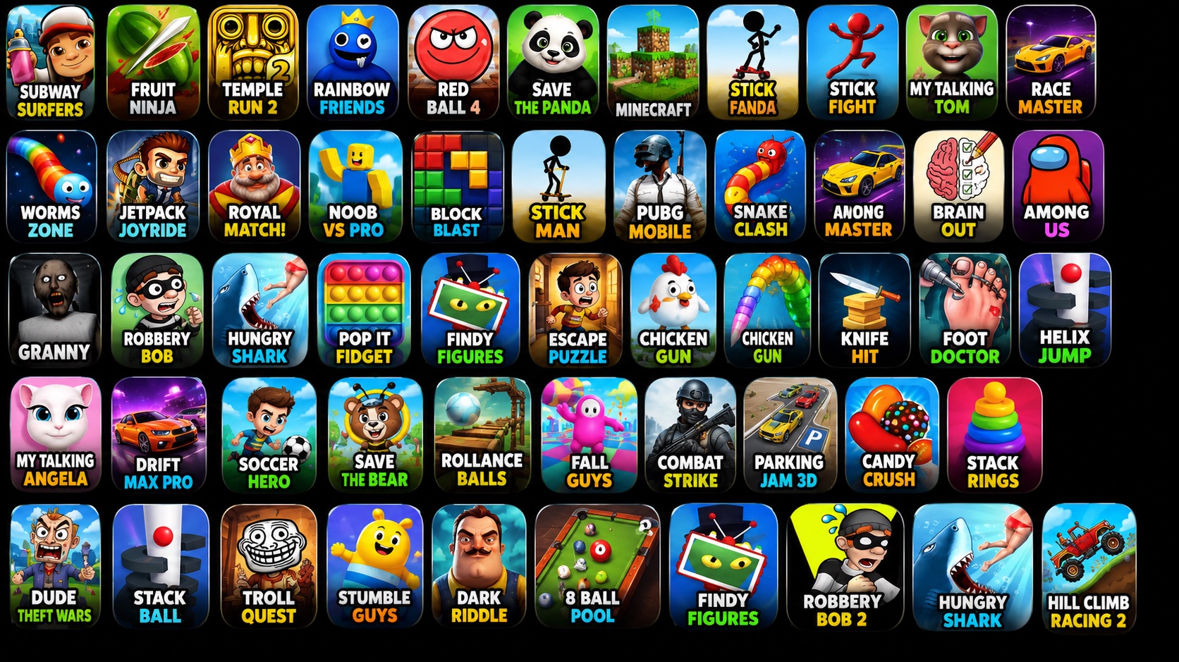 Find The Alien2, Robbery Bob, Hungry Shark, Roblox, Bowmasters #mobilegame #gameplay