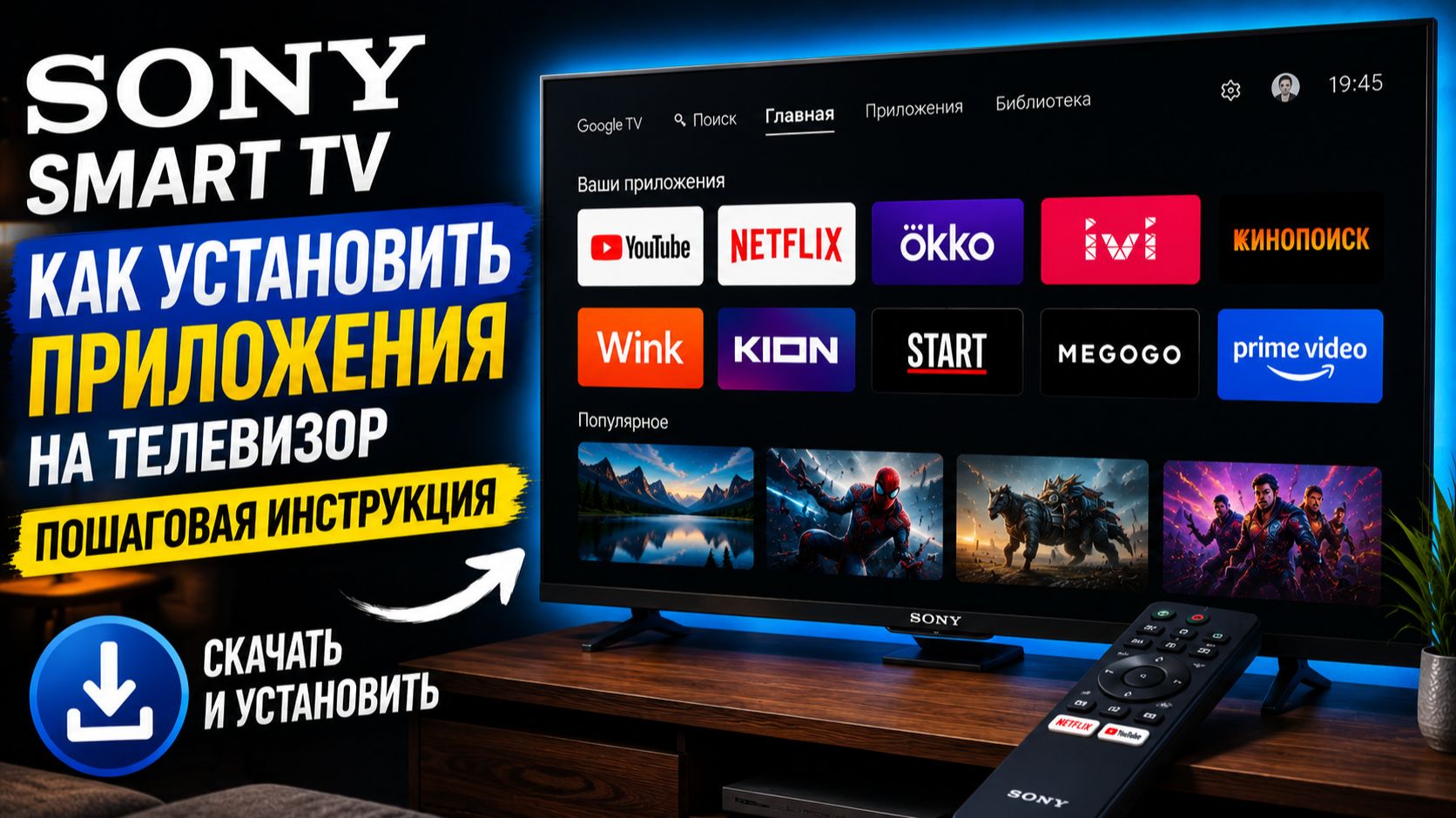 Sony Smart TV как установить приложения на телевизор — пошаговая инструкция