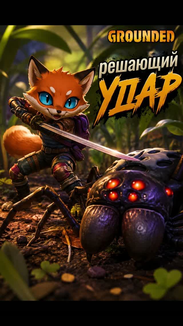 РЕШАЮЩИЙ УДАР | #grounded #game #melodia_fox #Twitch #моментытвич #coopgame