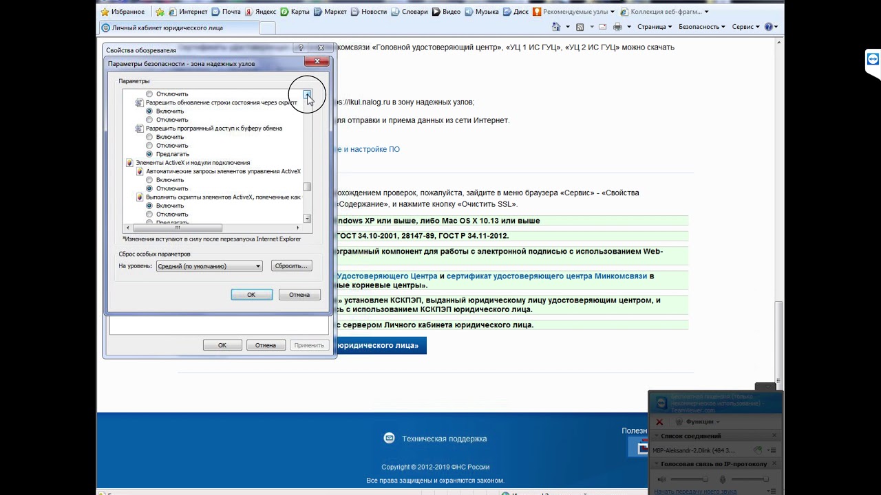 Решение типичныйх проблем на Nalog.ru