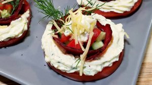 СУПЕРЗАКУСКА РОЗЫ В СНЕГУ на праздничный стол – простой рецепт! Простая закуска за 15 минут
