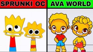 МОЙ SPRUNKI OC — БАРТ СИМПСОН В AVATAR WORLD! 💛📱 НОВЫЙ ОБРАЗ БАРТА В МИРЕ SPRUNKI!