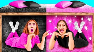 Секретный домик под кроватью # Богатая и бедная Челлендж от Fun Challenge