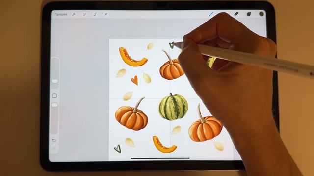 Урок- Бесшовный  паттерн в Procreate
