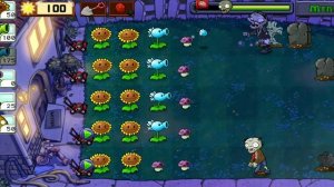 Прохожу Plants Vs Zombi 3 часть (Дошёл до ночных уровней)