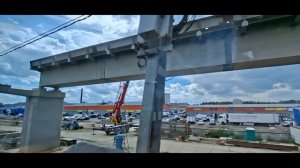 Строительство ВСМ. Выход из Санкт-Петербурга, из окна Авроры.