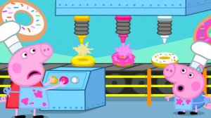 Сказки о свинке Пеппе 2026 🍩 ФАБРИКА пончиков 😋 НОВЫЕ серии о свинке Пеппе