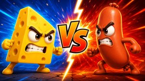 СЫР 🧀 VS СОСИСКА 🌭 — КТО ПОБЕДИТ?! 😱🔥 | Мультик для детей