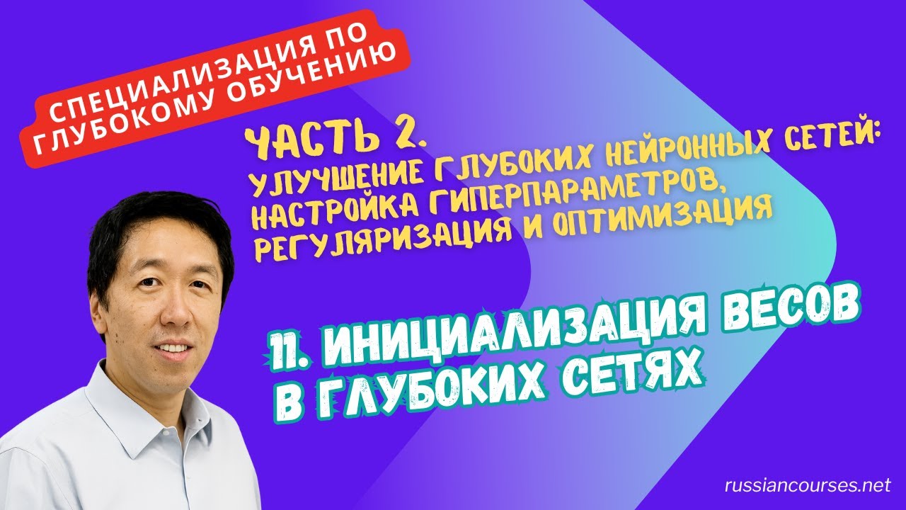 [Перевод] 11.Инициализация весов в глубоких сетях