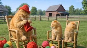🌟😁Добрые Детские Мультики , Мама кошка и ее маленький котенок 🐱