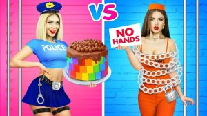 БЕЗ РУК VS ДВУМЯ РУКАМИ VS ОДНОЙ РУКОЙ ЧЕЛЛЕНДЖ! Едим без рук в реальной жизни 24 ЧАСА