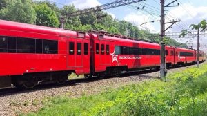 Электропоезд ЭД4МКМ-АЭРО-0005 сообщением Москва Павелецкая - Аэропорт Домодедово