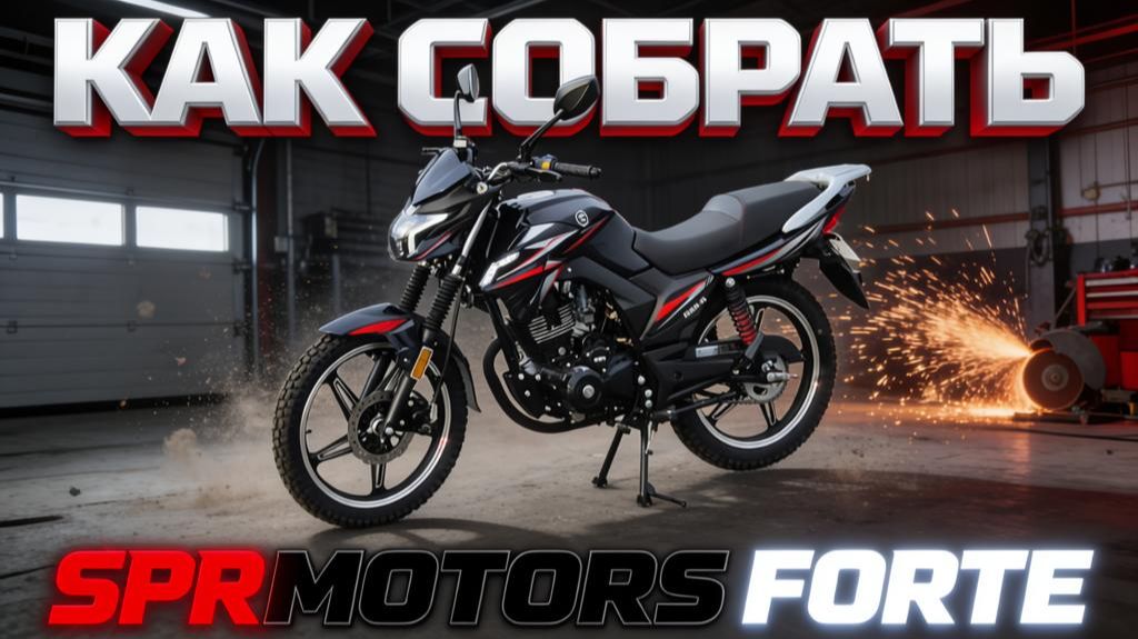 Как собрать мотоцикл? Сборка мотоцикла SPRMOTORS FORTE🔥