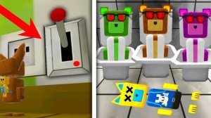 Прохождение игры Colored Scientists Skibidi Toilet Lever - Super Bear Adventure