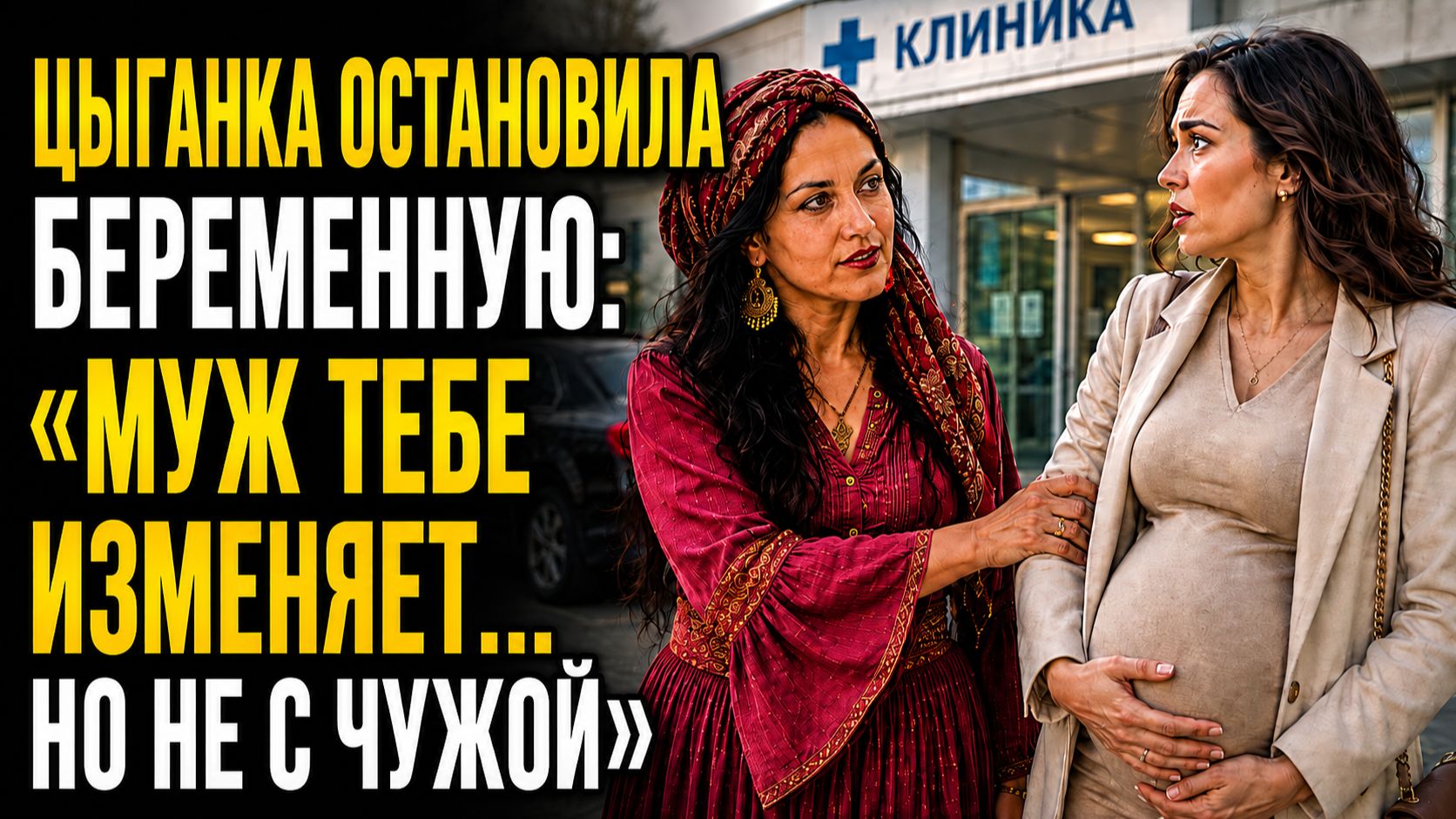 ЦЫГАНКА ОСТАНОВИЛА БЕРЕМЕННУЮ. МУЖ ТЕБЕ ИЗМЕНЯЕТ… НО НЕ С ЧУЖОЙ..