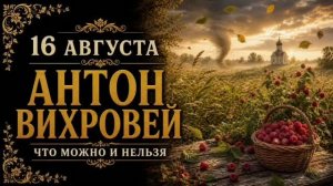 16 АВГУСТА — АНТОН ВИХРОВЕЙ | НАРОДНЫЕ ПРИМЕТЫ, ПОВЕРЬЯ, ЧТО МОЖНО И НЕЛЬЗЯ ДЕЛАТЬ
